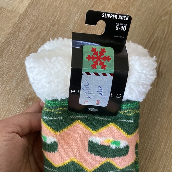 Bio World Slipper Sock Resistant Free Size New With Tag Size US 5-10 - Picture 2 of 5